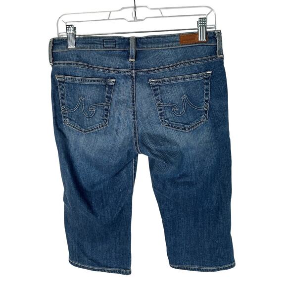 AG Adriano Goldschmied Womens 27 The Malibu Bermuda Denim Shorts Stretch Jean - Picture 3 of 8